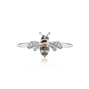 
                  
                    Load image into Gallery viewer, Bee Series diamond ring in 18k white gold
                  
                