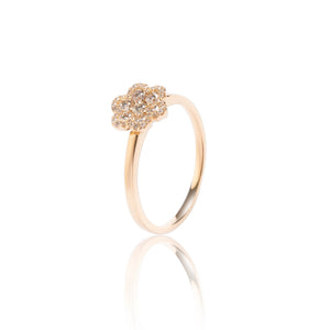 
                  
                    Load image into Gallery viewer, Floral diamond ring in 18k gold
                  
                