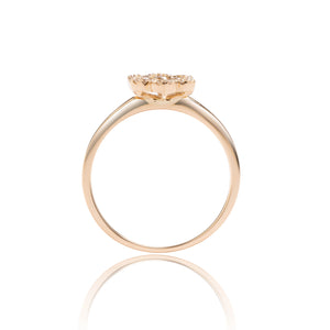 
                  
                    Load image into Gallery viewer, Floral diamond ring in 18k gold
                  
                