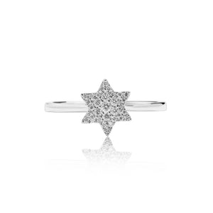 
                  
                    Load image into Gallery viewer, Twinkle petite diamond ring in 18k white gold
                  
                