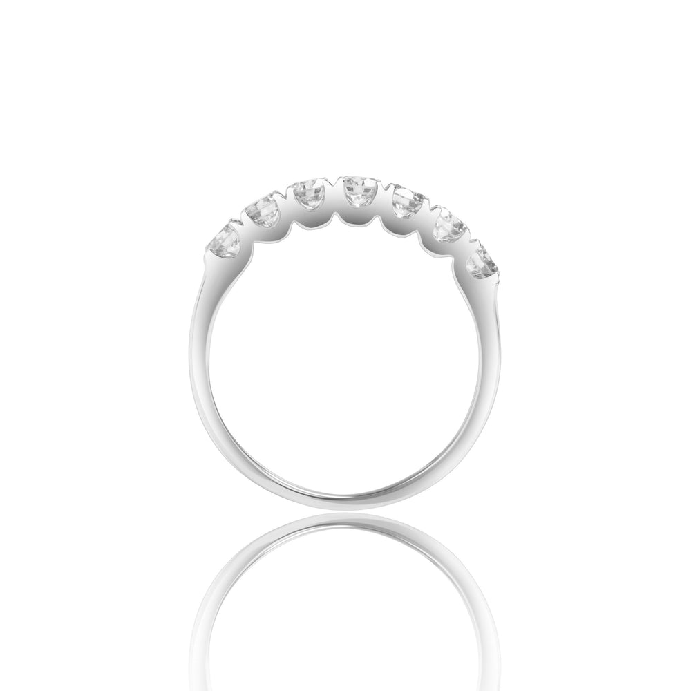 
                  
                    Load image into Gallery viewer, Petite pavé diamond ring in 18k white gold
                  
                