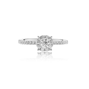
                  
                    Load image into Gallery viewer, Helia petite diamond ring in 18k white gold
                  
                