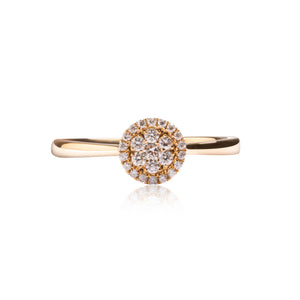 
                  
                    Load image into Gallery viewer, Helia infinity double row diamond ring in 18k gold
                  
                