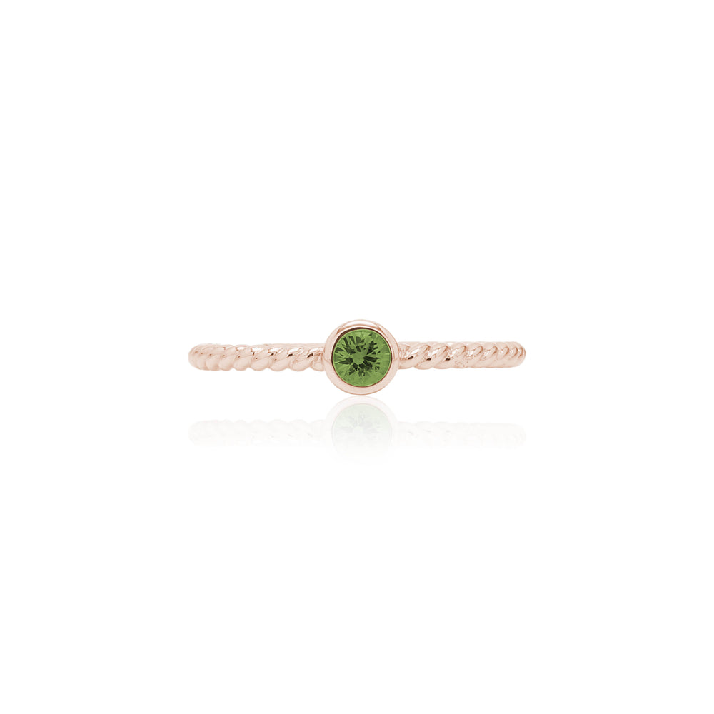 
                  
                    Load image into Gallery viewer, The Bellini Garden Collection - Green Sapphire Bubble Ring in 18K Gold
                  
                