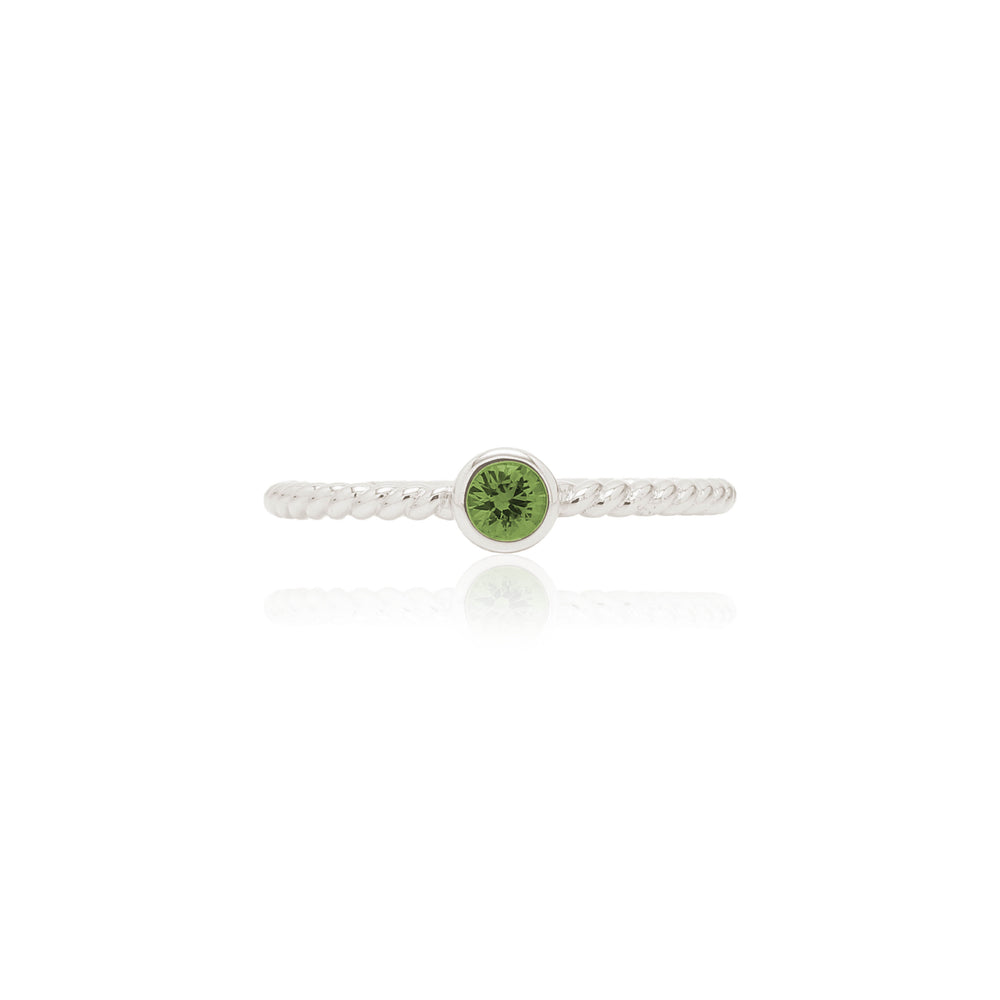 
                  
                    Load image into Gallery viewer, The Bellini Garden Collection - Green Sapphire Bubble Ring in 18K Gold
                  
                