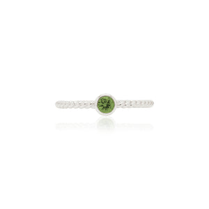 
                  
                    Load image into Gallery viewer, The Bellini Garden Collection - Green Sapphire Bubble Ring in 18K Gold
                  
                