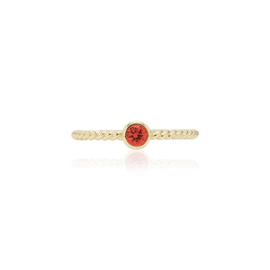 
                  
                    Load image into Gallery viewer, The Bellini Garden Collection - Orange Sapphire Bubble Ring in 18K Gold
                  
                