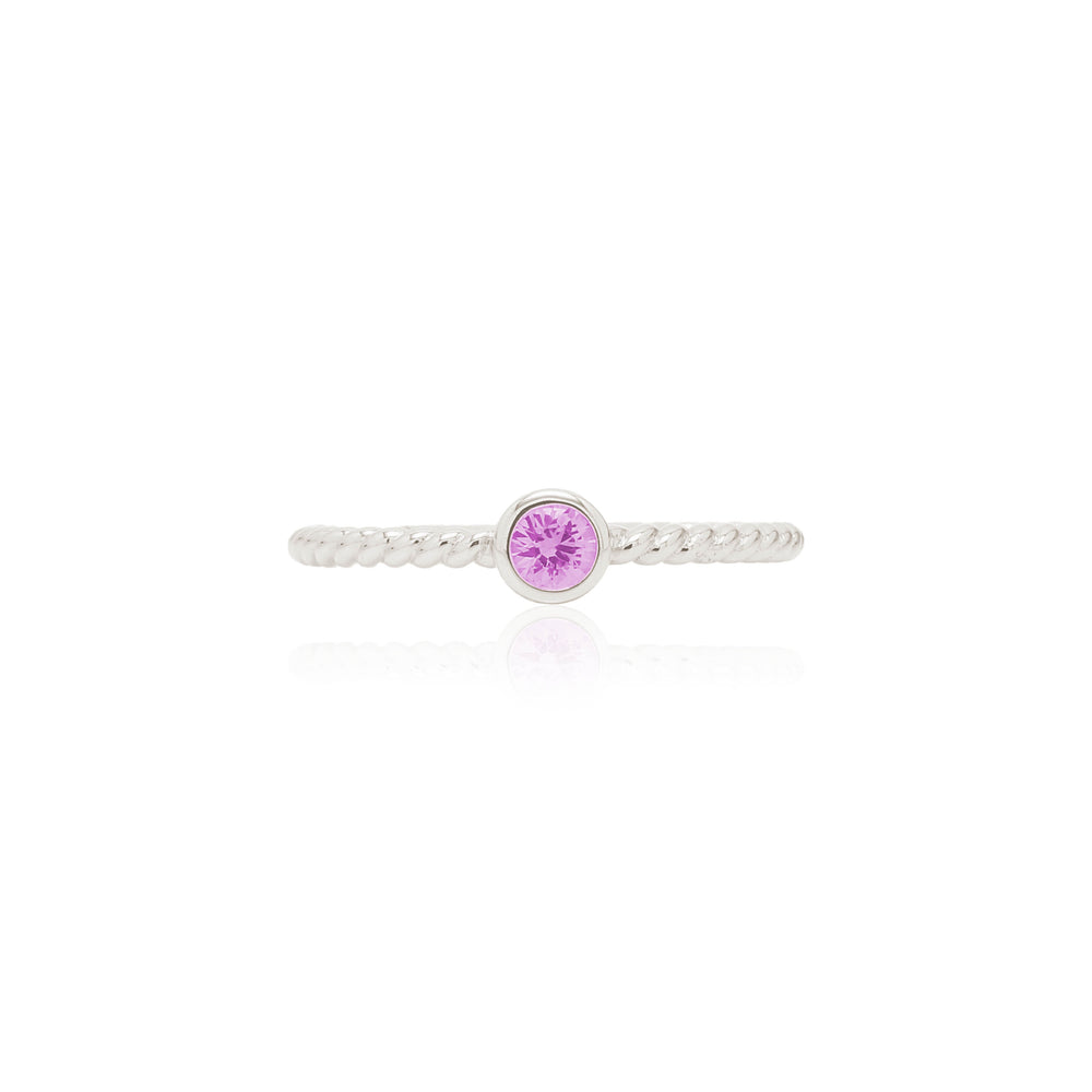 
                  
                    Load image into Gallery viewer, The Bellini Garden Collection - Pink Sapphire Bubble Ring in 18K Gold
                  
                