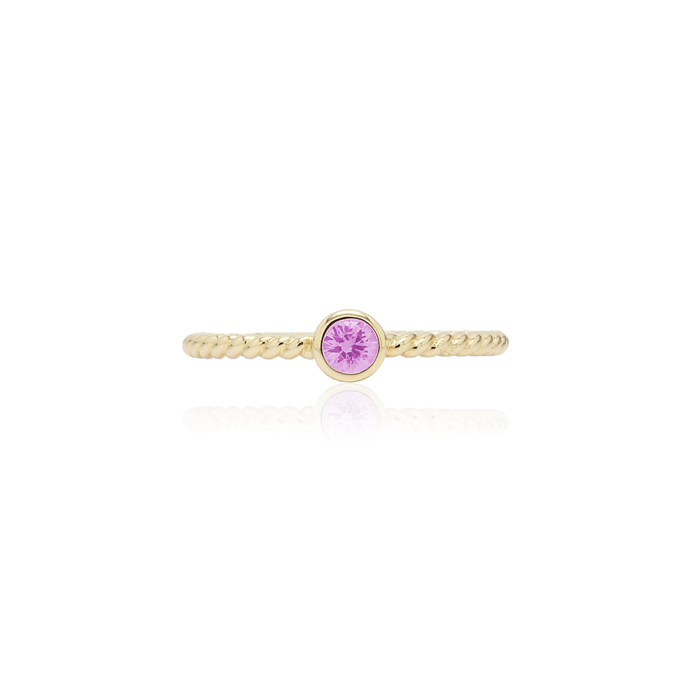 The Bellini Garden Collection - Pink Sapphire Bubble Ring in 18K Gold