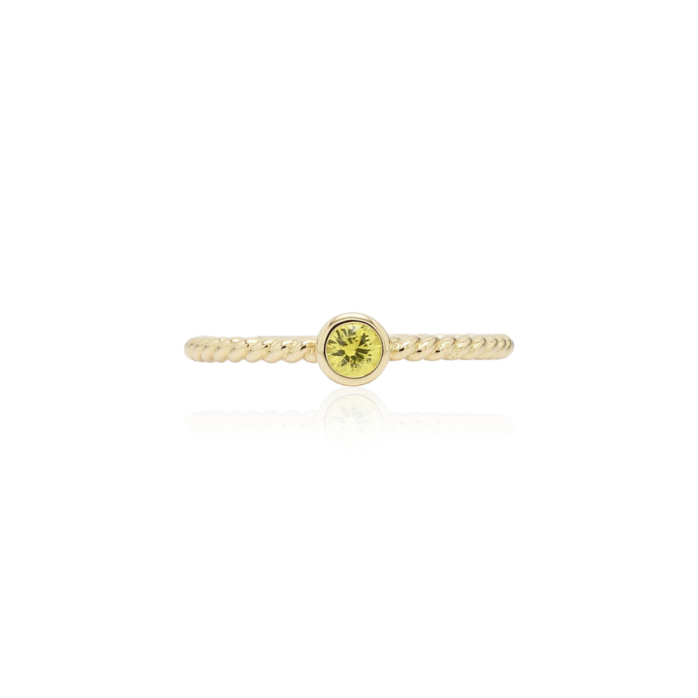 The Bellini Garden Collection - Yellow Sapphire Bubble Ring in 18K Gold