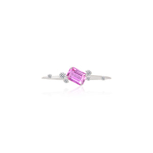 
                  
                    Load image into Gallery viewer, Starry Night Collection - Pink Sapphire &amp;amp; Diamond Ring in 18K Gold
                  
                