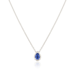 
                  
                    Load image into Gallery viewer, The Bellini Garden Collection - Pear Shape Sapphire Necklace in 18K Gold
                  
                